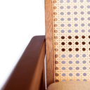 Ver imagem 6 de Cadeira Venezia Mel em Madeira Maciça Durabilidade encosto Tela Sextavada em Padrão Hexagonal