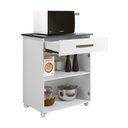 Ver imagem 4 de Balcão de Cozinha 2 Portas 1 Gaveta Kaiki Móveis Girassol Branco