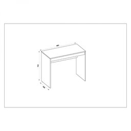 Mesa para Computador 90cm Recta  - 5