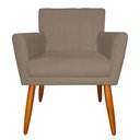 Ver imagem 2 de Kit 3 Poltronas Decorativa para Sala de Estar Cecília Suede Cappuccino - Montanaris Decor Md Montana