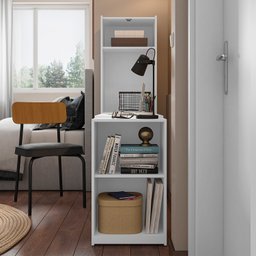 Armário Multiuso Retrátil 1 Porta 3 Prateleiras com Mesa Auxiliar Basculante Mult Max  - 2