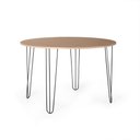 Ver imagem 1 de Mesa de Jantar Redonda 4 Lugares 90cm Base de Ferro Hairpin Jade - Straub Web