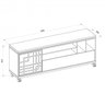 Conjunto Rack com Painel para Tv Até 55 Polegadas Multi Form Caemmun - 5