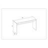 Mesa para Computador 136cm Recta Caemmun - 5