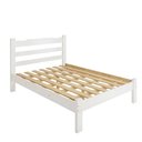 Ver imagem 2 de Cama de Casal Esmeralda em Madeira Maciça Branco Repleta