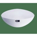 Ver imagem 4 de Saladeira Triangular Tigela Plástica 5l Branca Essential Coza Pote Sobremesa Pipoca