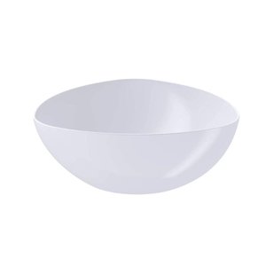 Saladeira Triangular Tigela Plástica 5l Branca Essential Coza Pote Sobremesa Pipoca