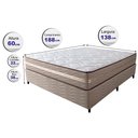 Ver imagem 2 de Cama Box Casal (Colchão + Box) 138x188x60 de Molas Ensacadas Cama inBox Smart Gold Bege
