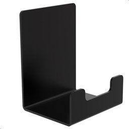 Cabide Gancho de Parede Toalha Banheiro Preto Adesivo F.elg - 3