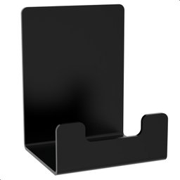 Cabide Gancho de Parede Toalha Banheiro Preto Adesivo F.elg - 1