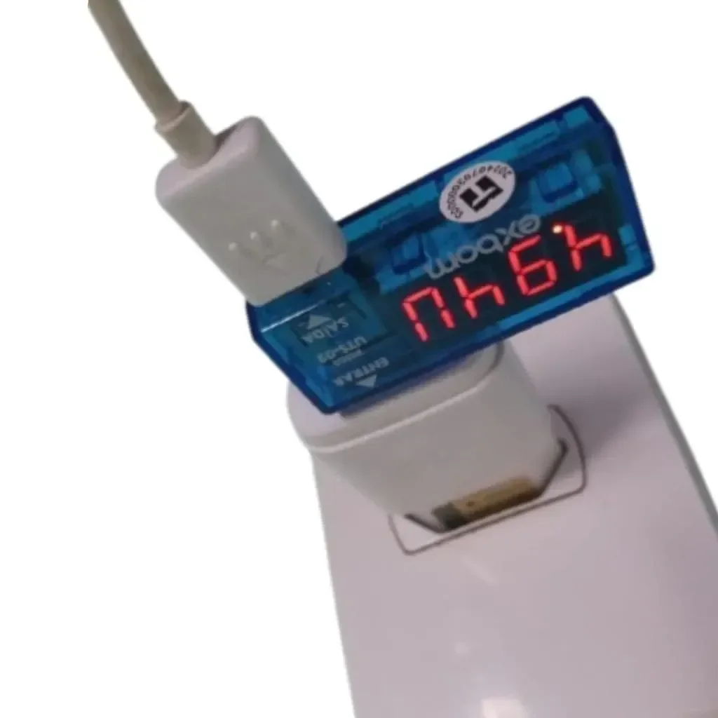 Testador Digital Tensão Porta Usb Medidor Voltagem Amperagem - 2