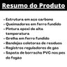 Fogão Industrial de Piso 3 Bocas Alta Pressão 30x30cm Itafaz - 6