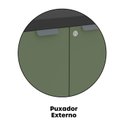 Ver imagem 6 de Armário para Escritório 3 Portas com Chave 121,5cm PE40 Cinza