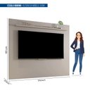 Ver imagem 3 de Painel para TV até 75 Polegadas 1 Prateleira 216cm Soberano