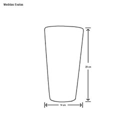Vaso Decorativo de Cerâmica para Sala Firenze G Bege Petra Joelma Decorações - 2