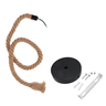 Kit 3 Pendente 1M Luminária Vintage Corda Sisal Retro Rústico Com Lâmpada LED Pera Âmbar Bivolt 4W E - 7