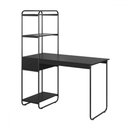 Ver imagem 2 de Mesa Escrivaninha Criare 1 Gaveta 3 Prateleiras Preto - Art Panta