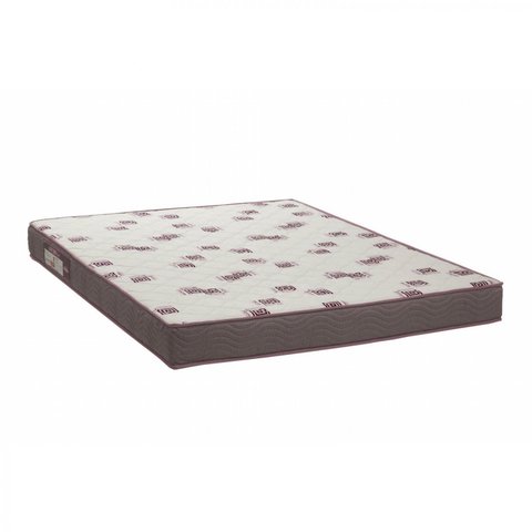 Colchão Casal Espuma D28 138CMX14CMX188CM Linha Light Ortobom Branco/Bordô