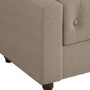 Ver imagem 6 de Puff Baú Calçadeira Heste 195cm Casal Linho Estrutura MDF Bege Sallar Home