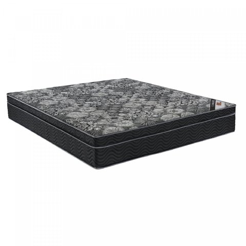 Colchão Casal Ortobom Molas Nanolastic 25x 188x 138 cm Preto/Cinza