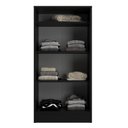 Ver imagem 3 de Armário Multiuso Vaticano 2 Portas Preto - Móveis Sim