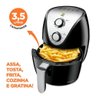 Fritadeira sem Oleo Mondial Family-iv 3,5l Preto Af30-i 220v - 2