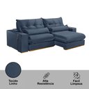 Ver imagem 5 de Sofá Retrátil e Reclinável Lake 210 Cm Braço 25 Cm Meu Sofá Online