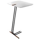 Ver imagem 1 de Mesa Apoio Lateral para Sofá Lisboa Pé Preto LarFlex:Branco