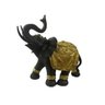 Elefante Decorativo Grande Gourado Luxo Sala Escritório Fort Line Elefante Dourado, Elefante Grande, - 1