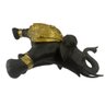 Elefante Decorativo Grande Gourado Luxo Sala Escritório Fort Line Elefante Dourado, Elefante Grande, - 7