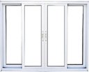 Ver imagem 1 de Vitro de Aluminio 4 Folhas sem Grade Linha Premium:1,20 X 2,00/branco