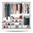 Ver imagem 1 de Guarda roupa closet aramado aberto armário modulado roupeiro 2,20 BR