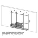 Ver imagem 2 de Guarda roupa closet aramado aberto armário modulado roupeiro 2,20 BR