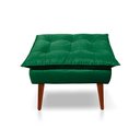 Ver imagem 5 de Kit C- 01 Poltrona Opala + 01 Puff Opala Elegante Suede Verde