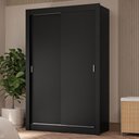 Ver imagem 1 de Guarda-roupa Solteiro 2 Portas de Correr 4 Gavetas Preto Vivare Plus Madesa Preto