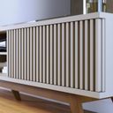 Ver imagem 7 de Rack para Tv até 75 Polegadas com Ripado Pés em Madeira Maciça Maciça Fortaleza