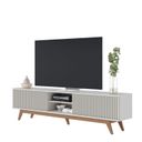 Ver imagem 5 de Rack para Tv até 75 Polegadas com Ripado Pés em Madeira Maciça Maciça Fortaleza