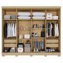 Ver imagem 5 de Guarda-Roupa Casal com Espelho 8 Portas 4 Gavetas com Pés França Espresso Móveis