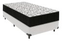 Ver imagem 1 de Cama Box Solteiro Branco + Colchão Casal de Espuma D45 - Ortobom - Airtech 150 58x88x188cm