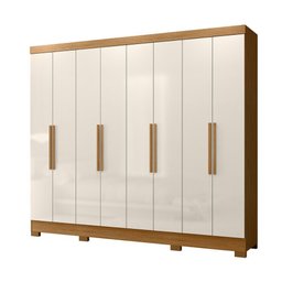 Guarda Roupa Diplomata 236cm 8 Portas Freijó Off White Moval - 1