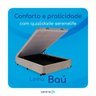 Cama Box Baú Solteirão Serenelife - Chenille Bege - 6