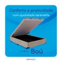 Ver imagem 6 de Cama Box Baú Solteirão Serenelife - Chenille Bege