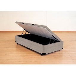 Cama Box Baú Solteirão Serenelife - Chenille Bege - 5