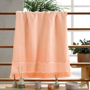 KIT COM 06 TOALHA LAVABO DOHLER VELOUR BORDAR BELLA 30X45CM Cor:Salmão