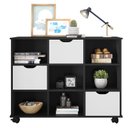Ver imagem 1 de Nicho Organizador 3 Gavetas Preto Branco - Qmovi