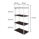 Ver imagem 4 de Estante c/04 Prateleiras Yon 60cm Est.Branca