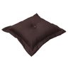 Almofada Botao Oxford:marrom - 2