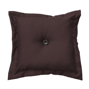 Almofada Botao Oxford:marrom