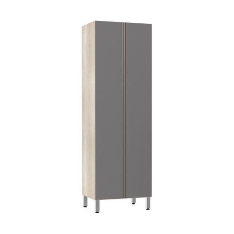 Paneleiro 70Cm Duplo Luci Legno Crema Com Cinza Puro