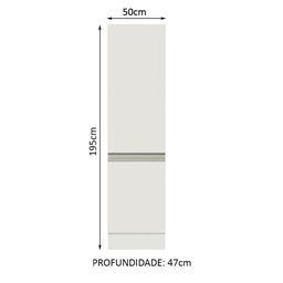 Paneleiro Armário de Cozinha 100% MDF 2 Portas Branco Smart Madesa - 4